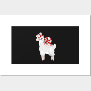 Peppermint Llama Posters and Art